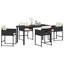Garden Dining Set 5 Pcs Poly Rattan-258196589-258196591