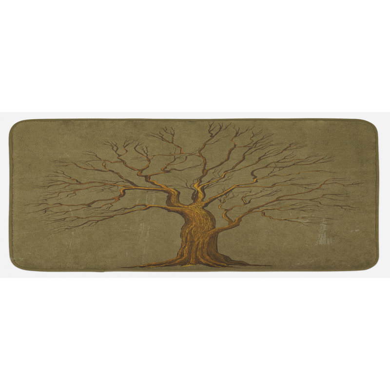 Rustic Polyester Kitchen Mat