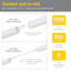 Luminaire linéaire ultramince de 32 pouces, paquet de 4, blanc brillant 5000K, 650 lumens-135442856