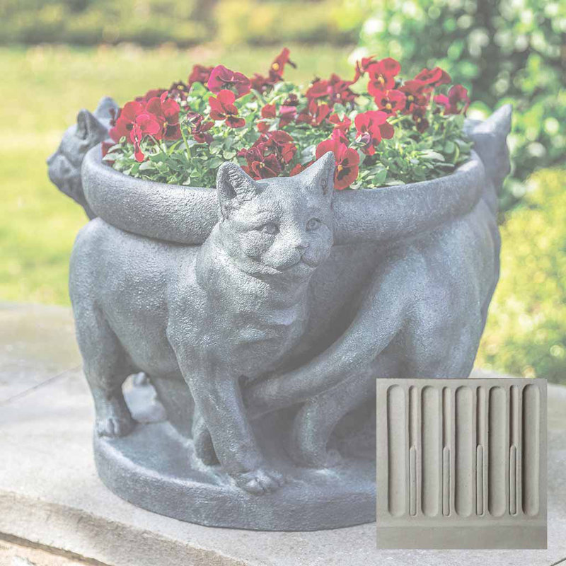 Pot de fleurs statue en béton, Naturel