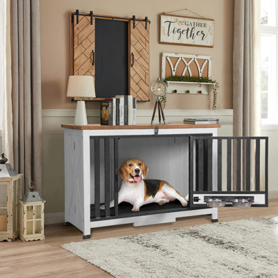 Emarion Wood Collapsible Furniture Style Crate with 1 Door