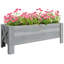 Vegamwala 58L Raised Garden Bed, 100 x 36.5 x 36 cm, Grey