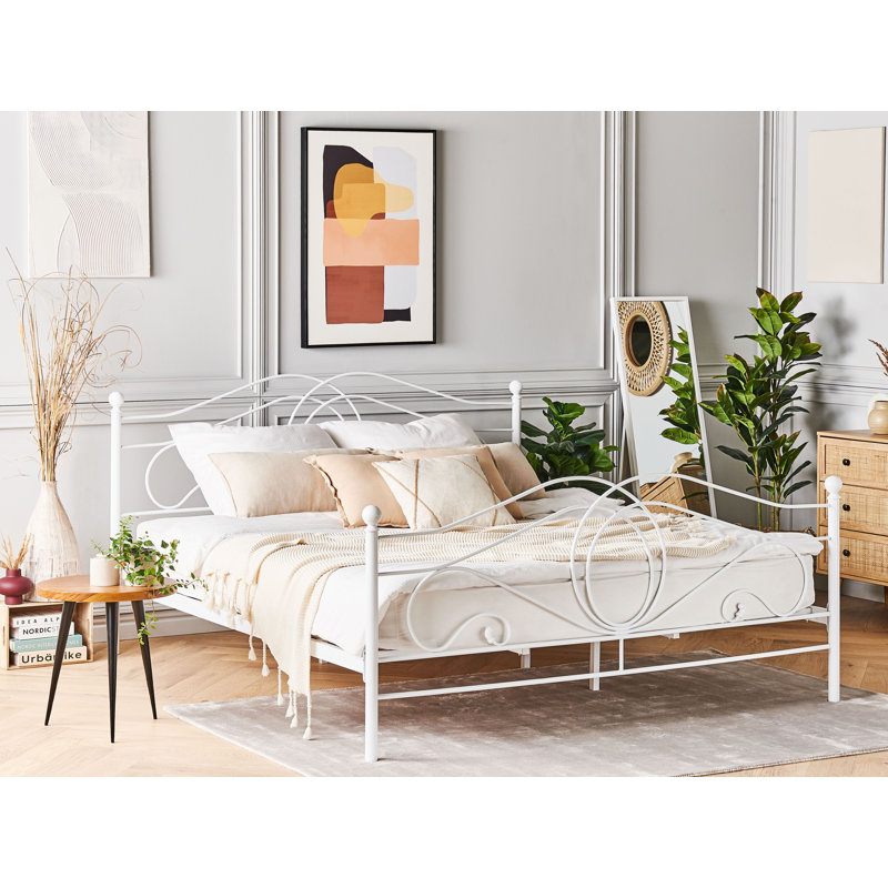 Corona Solid Wood Bed, 160 x 200cm, White