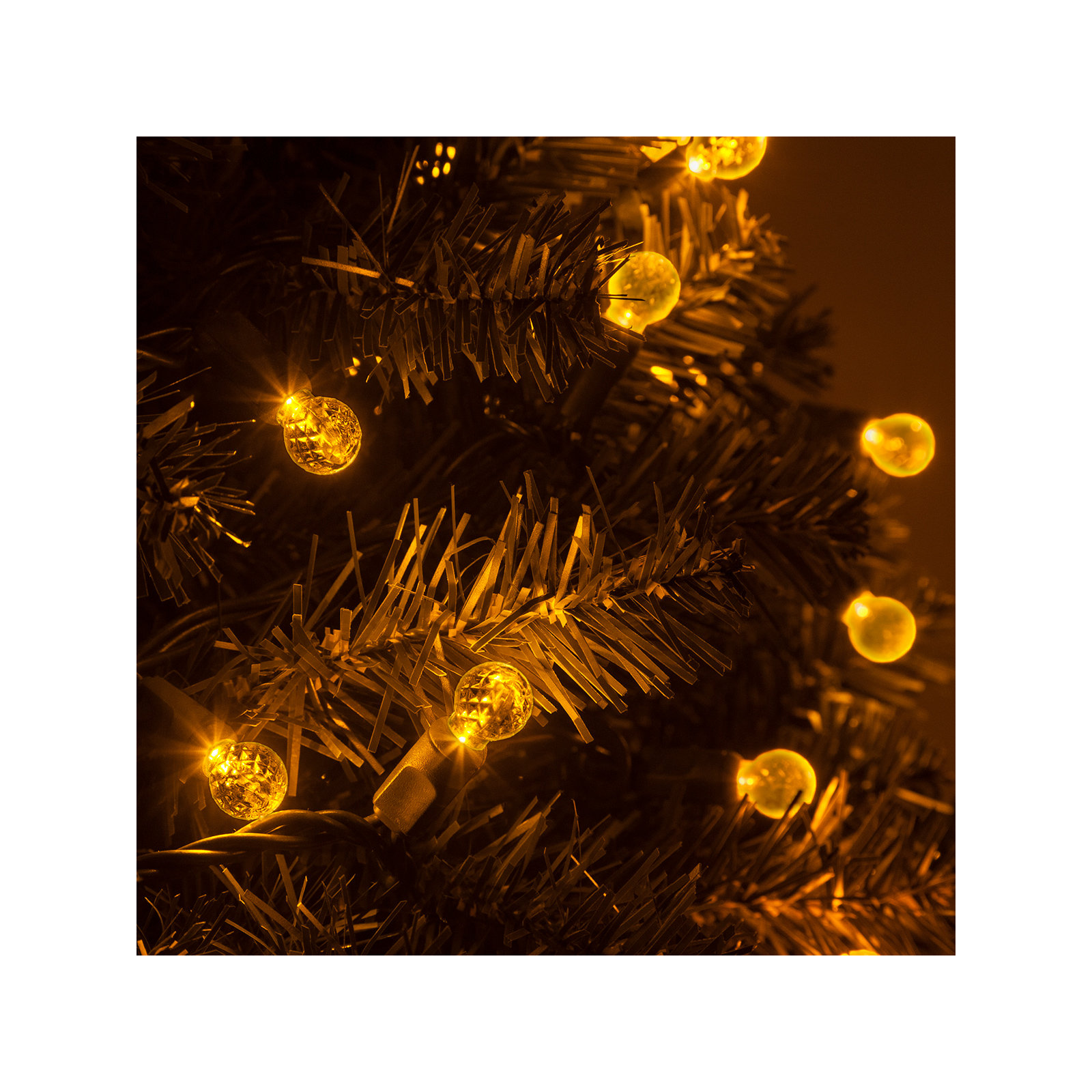 70 Light LED Mini Globe String Lights, Gold