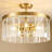 Abbate 5 - Light Glass Flush Mount Ceiling Light