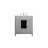 Irene 30'' Single Bathroom Vanity with Engineered Marble Top-672724616