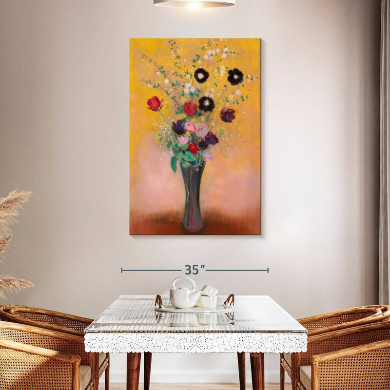 Vase de fleurs Harnek 1916, H 48 po x l 32 po
