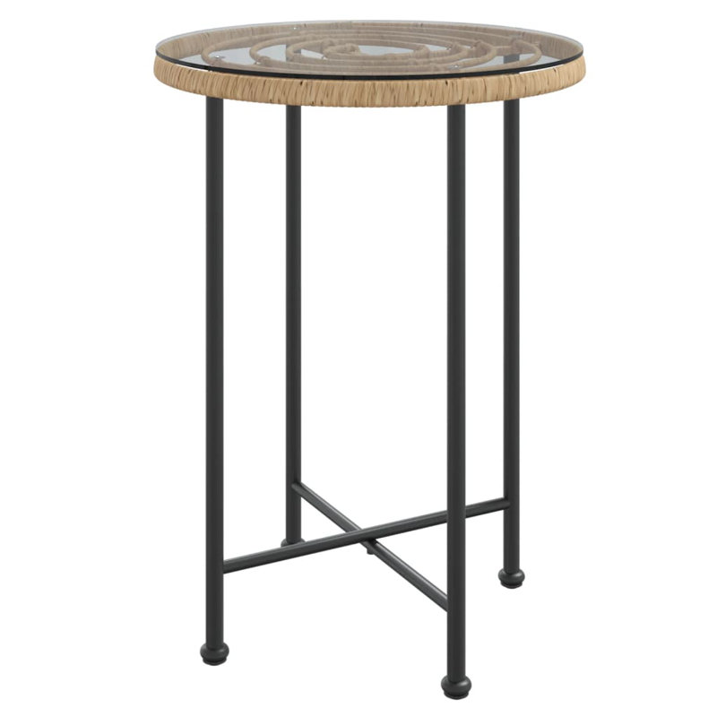 Table de salle à manger en verre trempé transparent et résistant aux rayons UV