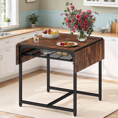 Extendable Unfinished Metal Base Dining Table