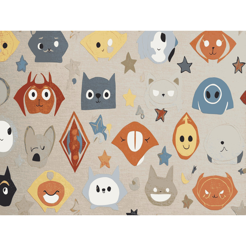 Tapis pour enfants East Urban Home, Rectangulaire 2 pi x 3 pi
