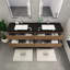 Kirker 72" Wall-Mounted Double Bathroom Vanity Set-523378117