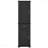Tall Bathroom Storage Cabinet, Freestanding Storage Cabinet With Two Different Size Doors And Adjustable Shelf, Door Shelve Design, Mdf Board With Painted Finish, Black-1304829364