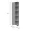 Armoire à linge à 5 tablettes-1952839353