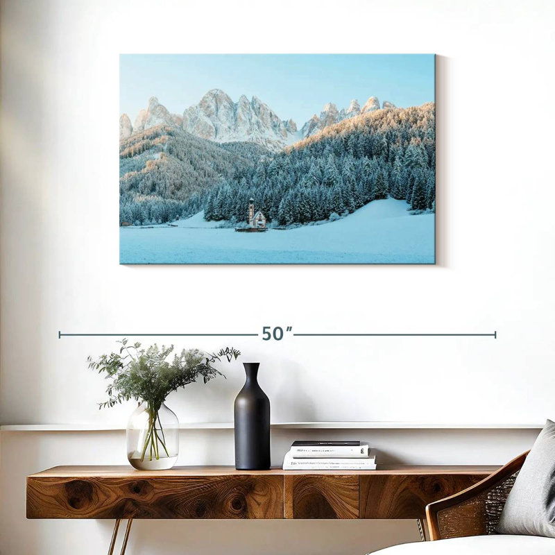 Forêt d'hiver des Dolomites d'Alvord, H 24 po x l 36 po