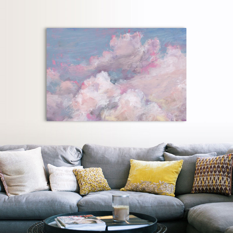 «Daydream Pink 01» par Lisa Audit - reproduction d'art, Toile tendue, H 40 po x l 60 po x P 1,25 po