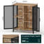 Armoire à café pour les boissons alcoolisées, petite armoire de rangement pour la cuisine à domicile, buffet de style campagnard, armoires à whisky pour salle à manger (2 portes)-893245582