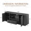 Meuble télé 64 po, buffet arrondi, armoire de rangement 64 po-484500039