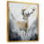 Toile avec cadre flottant or