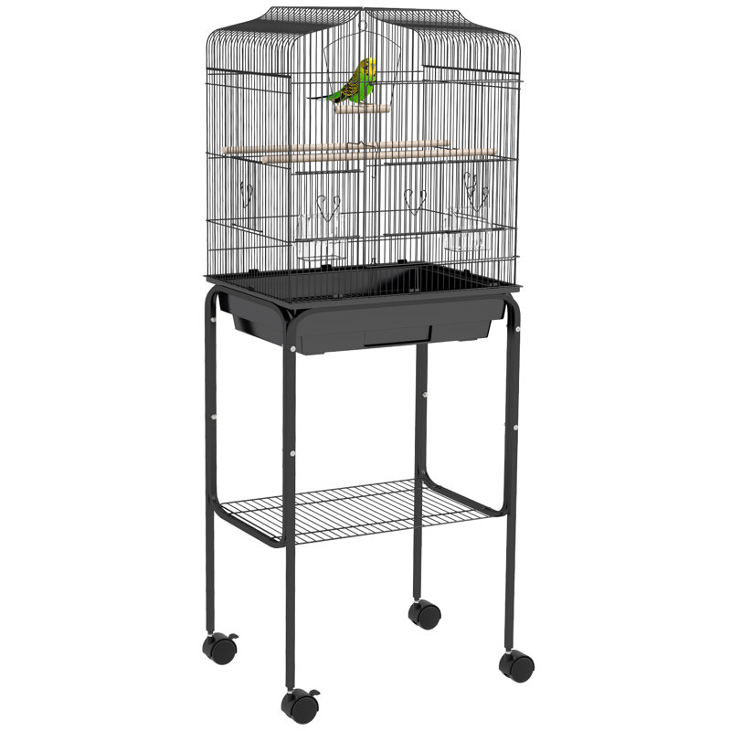 124cm Steel Flight Cage with Wheels