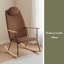 Chaise berçante réglable avec repose-tête, chaise berçante rembourrée avec dossier haut et chaises d'appoint berçantes modernes-118033182