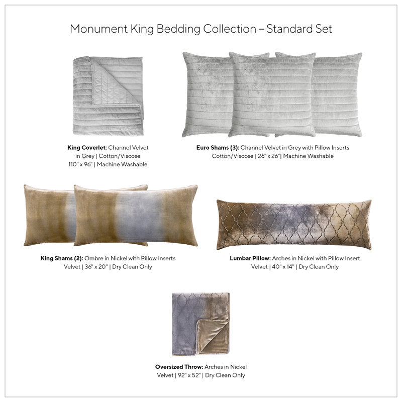 Monument 8 Piece King Bedding Collection