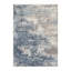 Tapis d'intérieur moderne et abstrait bleu / blanc-120328068