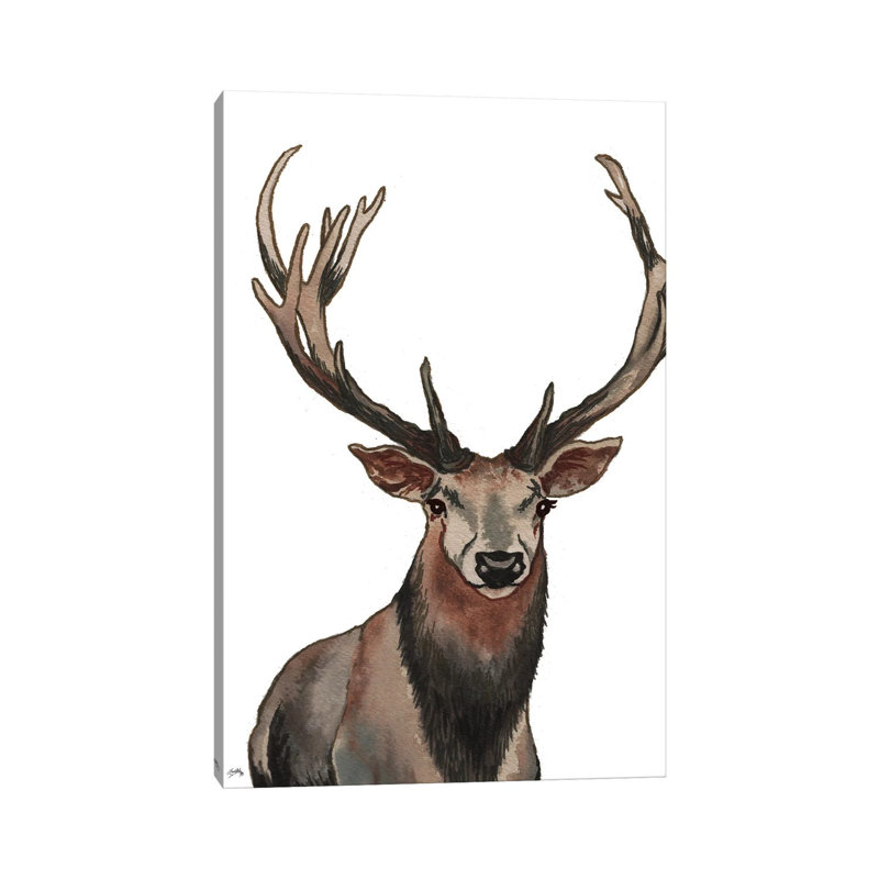 Elk by Elizabeth Medley - Wrapped Canvas Gallery-Wrapped Canvas Giclée, 20.32 cm H x 30.48 cm W