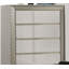 Meuble de chambre de style glam 1pc avec 5 tiroirs et socle en verre