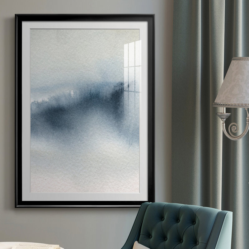Summer Rain I - peinture encadrée, H 26,5 po x l 36,5 po x P 1,5 po, Noir