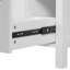 Meuble-lavabo de 24 po avec lavabo encastré en céramique, 1 porte à fermeture douce, tiroirs et poignées élégantes en aluminium avec portes, tablettes doubles sur une surface facile à nettoyer