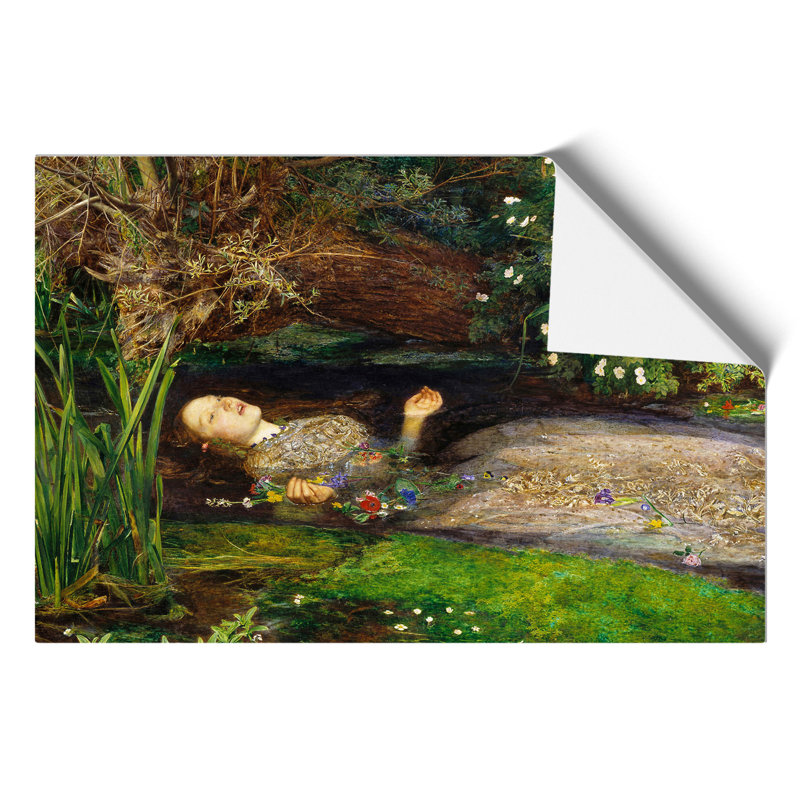 Ophelia by John Everett Millais - No Frame Painting, 21cm H x 30cm W x 0.1cm D
