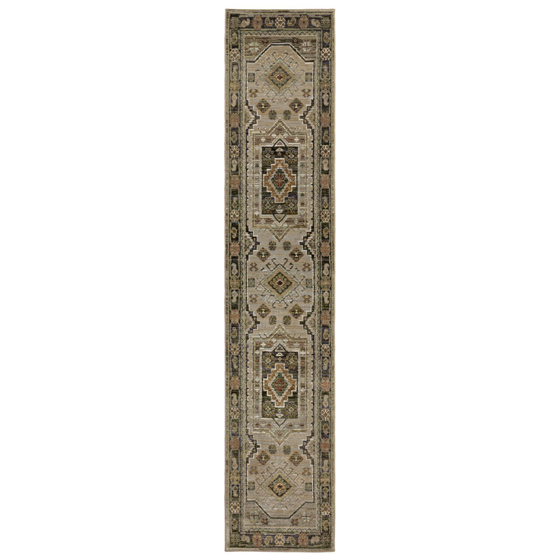 Reenu Oriental Indoor Rug, Runner 2'6" x 12'