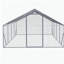 XPT036F 118,11 * 314,96 * 78,64 po Poulailler extérieur métal grand espace 26 * 10 * 6 pi