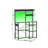 Bakers Rack With LED Light Strings For Kitchen, Living Room,Black