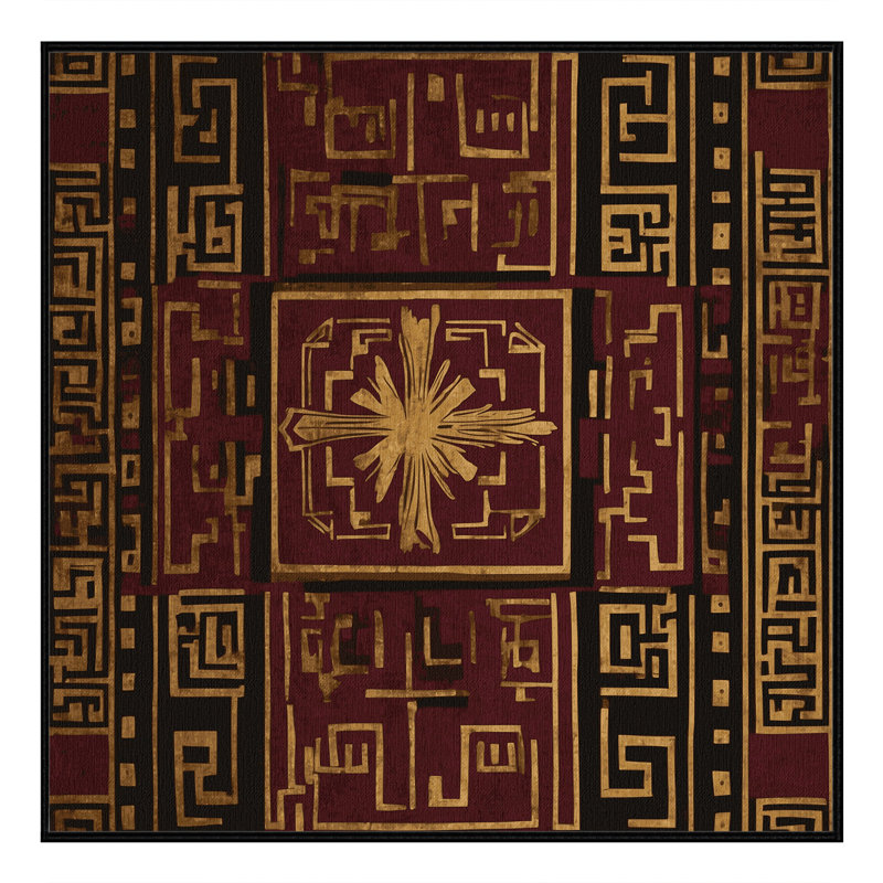 Goldleaf Embrace Rug, Square 5'
