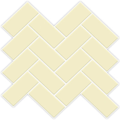 Carreau de métro auto-adhésif en PVC 12 po x 12 po Herringbone