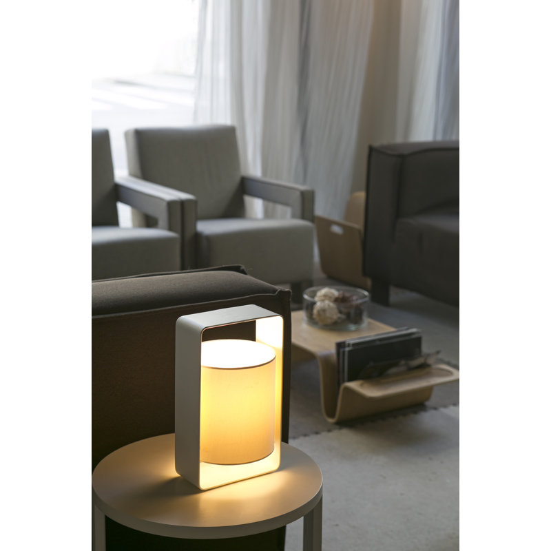 Lula Table Lamp, White, White