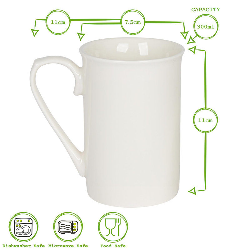 Porcelain Coffee Mug, 40th Anniversary