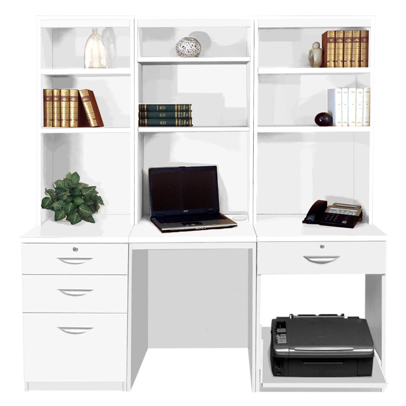 Walshaw Solid Wood Computer Desk, White