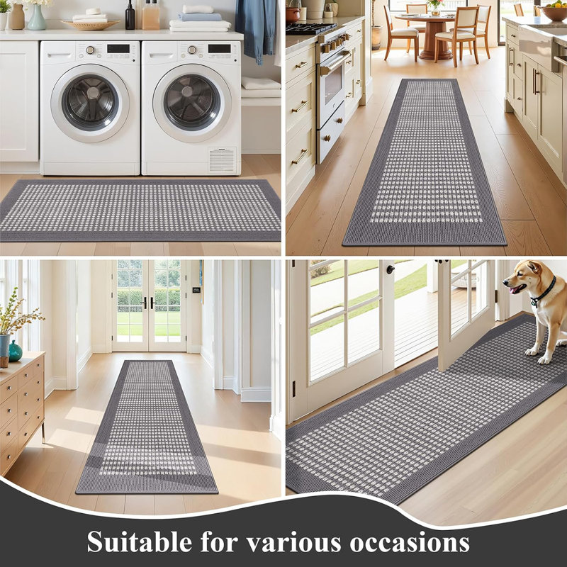 Area Rug, Gray, Runner 2' x 5'11"