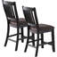 Set Of 2Pc Counter Height Dining Chair Nailheads Solid Wood Legs Dining Room-1651115145-1651115151