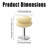 Beige Glass “burger” Table Lamp With Tri-color E26 Bulb, Plug-in Design