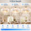 Ventilateur de plafond de style ferme, 20 pouces, 7 pales, structure en tissu, éclairage et télécommande