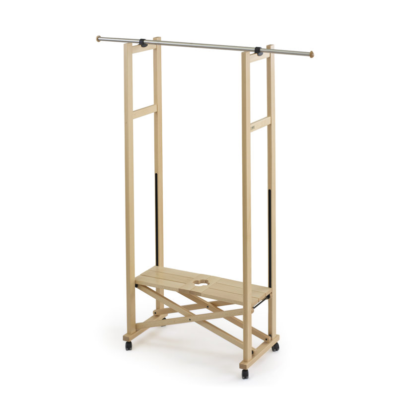 Rosemont Solid Wood Freestanding Coat Rack, Natural