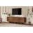 Retro Style Wood Grain TV Stand With Wavy Door For Tvs Up To 75, Spacious Storage And Cable Management, Sturdy Base For Living Room, TV Stand-319564663