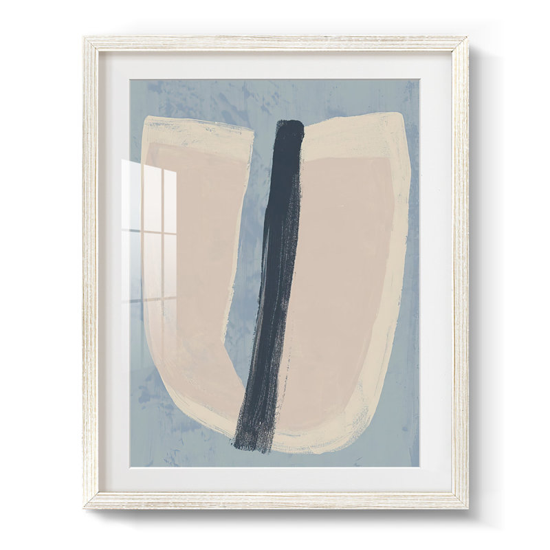 Tranche de papier I - impression encadrée, H 28,5 po x l 20,5 po, Blanc