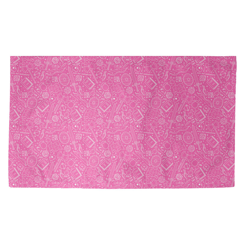Tapis rose/zone blanche rpg Avicia, Rectangle 2 pi 2 po x 3 pi 4 po