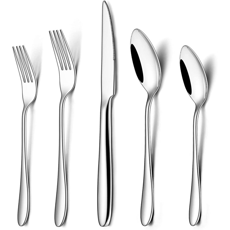 Red Barrel Studio® Mannox Stainless Steel Flatware Set - Service for 12