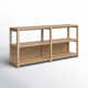 Versa 33'' H x 70'' W Solid Wood Standard Bookcase