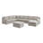 Aindriu Upholstered U-Shaped Sectional Reversible-369794809